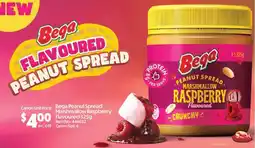 Campbells Wholesale Bega Peanut Spread Marshmallow Raspberry Flavoured offer