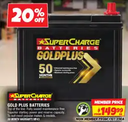 Autobarn Gold plus batteries offer