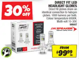 Autobarn Direct fit led headlight globes offer