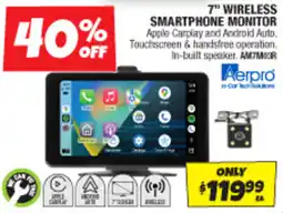 Autobarn 7" wireless smartphone monitor offer