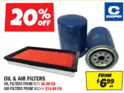Autobarn Oil & air filters offer