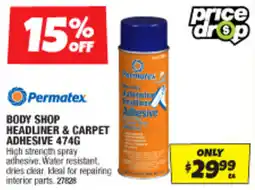 Autobarn Body shop headliner & carpet adhesive offer