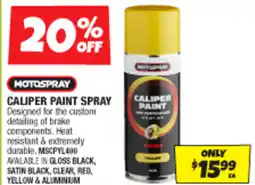 Autobarn Caliper paint spray offer