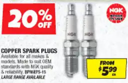 Autobarn Copper spark plugs offer