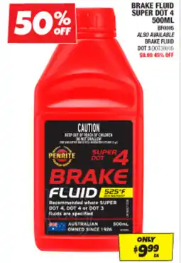 Autobarn Brake fluid super dot 4 offer