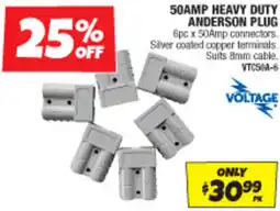 Autobarn 50amp heavy duty anderson plug offer