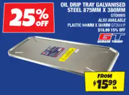 Autobarn Oil drip tray galvanised steel offer
