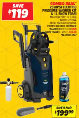 Autobarn 2320psi electric pressure washer kit & snow foam offer