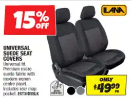 Autobarn Universal suede seat covers offer