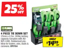 Autobarn 4 piece tie down set offer