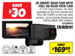 Autobarn 2K smart dash cam with full hd rear view cam offer