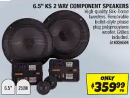 Autobarn 6.5" KS 2 Way component speakers offer