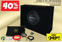 Autobarn ZB SERIES 10" Sub & amplifier basspack offer
