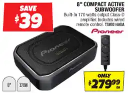 Autobarn 8" compact active subwoofer offer