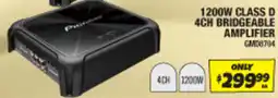 Autobarn 1200w class d 4ch bridgeable amplifier offer