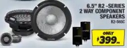Autobarn 6.5" R2-series 2 way component speakers offer