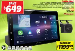 Autobarn 10.1" floating AV receiver & reverse camera offer