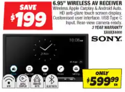Autobarn 6.95" wireless av receiver offer