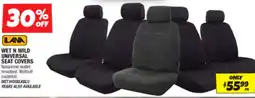 Autobarn Wet n wild universal seat covers offer