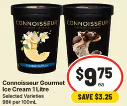 IGA Connoisseur Gourmet Ice Cream offer