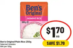 IGA Ben's Original Plain Rice offer