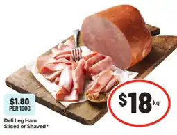 IGA Deli Leg Ham offer