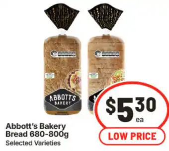 IGA Abbott's Bakery Bread offer
