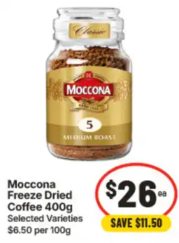 IGA Moccona Freeze Dried Coffee offer
