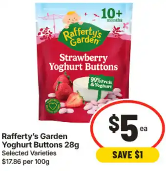 IGA Rafferty's Garden Yoghurt Buttons offer