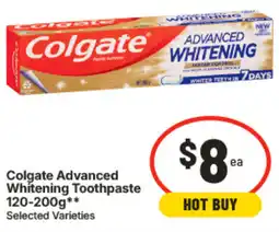IGA Colgate Advanced Whitening Toothpaste offer