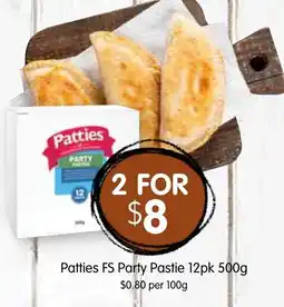 Spudshed Patties FS Party Pastie offer