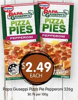 Spudshed Papa Giuseppi Pizza Pie Pepperoni offer