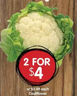 Spudshed Cauliflower offer