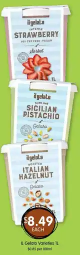 Spudshed Gelato Varieties offer