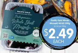 Spudshed Pacific Gold Whole Musseld 40/60 offer