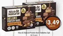 Spudshed Nice & Natural Protein Bars Varieties offer