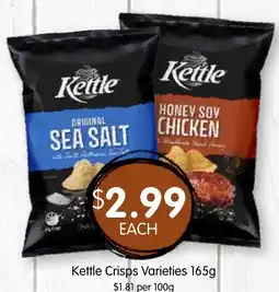 Spudshed Kettle Crisps Varieties offer