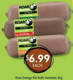 Spudshed Roar Energy Pet Rolls Varieties offer