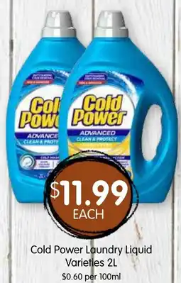 Spudshed Cold Power Laundry Liquid Varieties offer