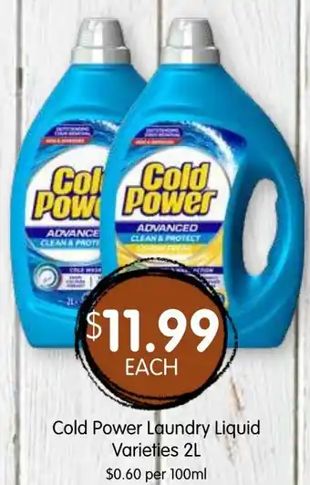 Spudshed Cold Power Laundry Liquid Varieties offer