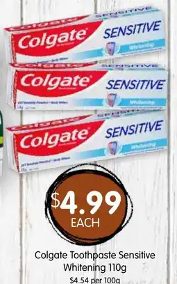 Spudshed Colgate Toothpaste Sensitive Whitening offer
