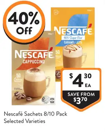 Foodworks Nescafé Sachets offer