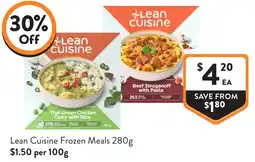 Foodworks Lean Cuisine Frozen Meals offer