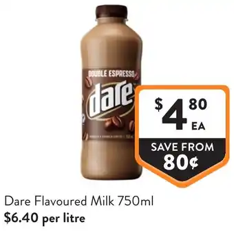 Foodworks Dare Flavoured Milk offer