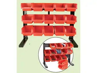 Stratco Stratco small table top storage rack 15 bins offer