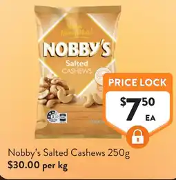 Foodworks Nobby's Salted Cashews offer