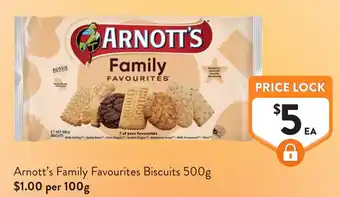 Foodworks Arnott's Family Favourites Biscuits offer