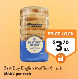 Foodworks Best Buy English Muffins offer
