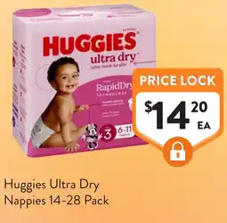 Foodworks Huggies Ultra Dry Nappies offer