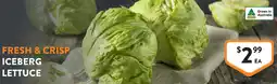 Foodworks Iceberg lettuce offer